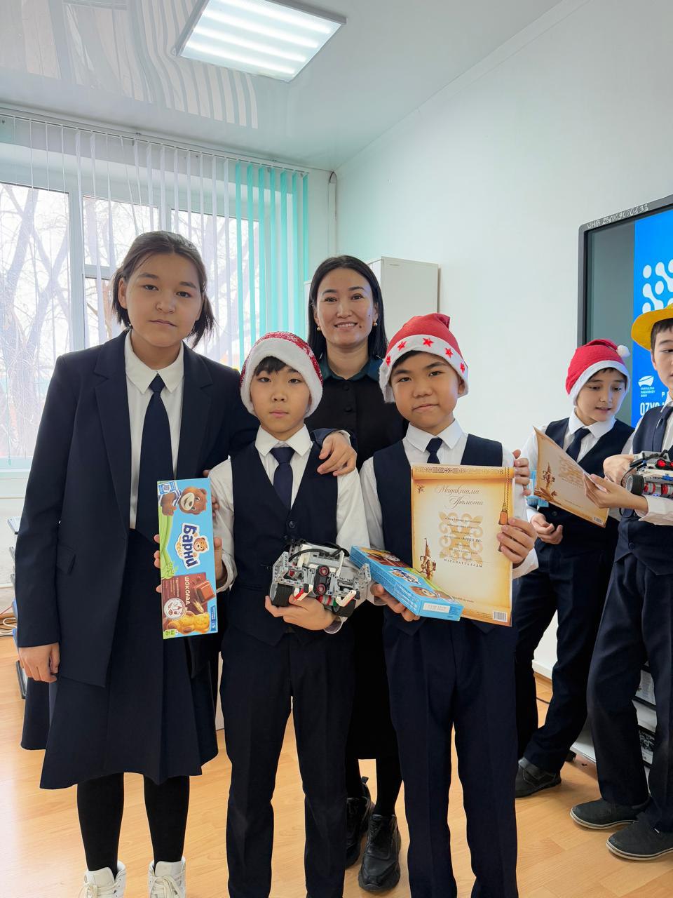 Students receiving awards